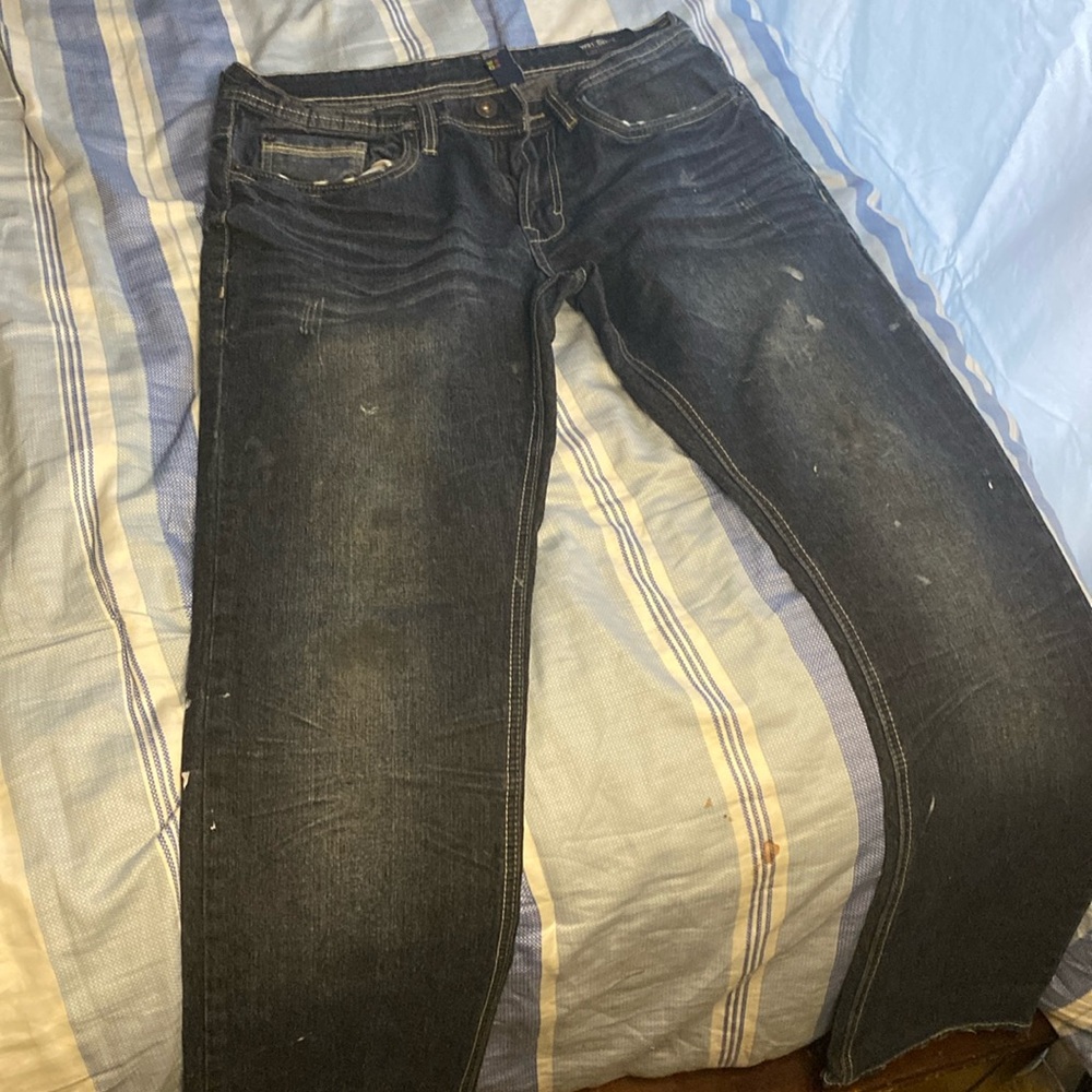 Buffalo David Bitton Jeans | Navy Blue | Slim straight stretch